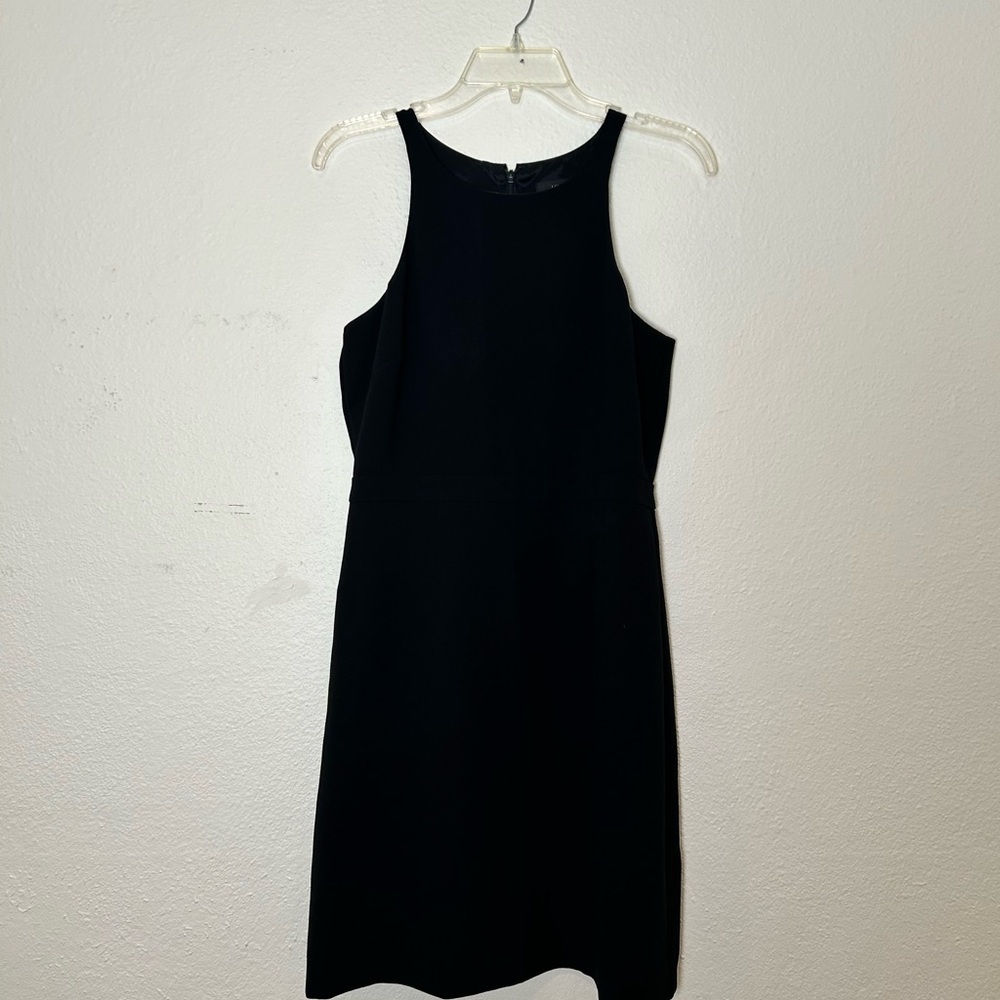 J. Crew Black Sleeveless Sheath Dress
